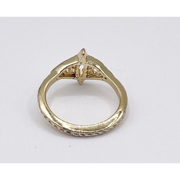 Kendra Scott Caleb Evil Eye Small Dainty Band Ring In Gold Tone Size 4.25 - Picture 4 of 5